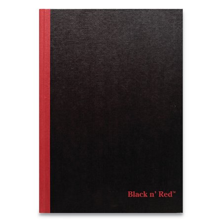 BLACK N RED Hardcover Notebooks, 1 Sub, Wide/Legal, Blk/Red Cover, 9.88x7, 96 Sht 400110531